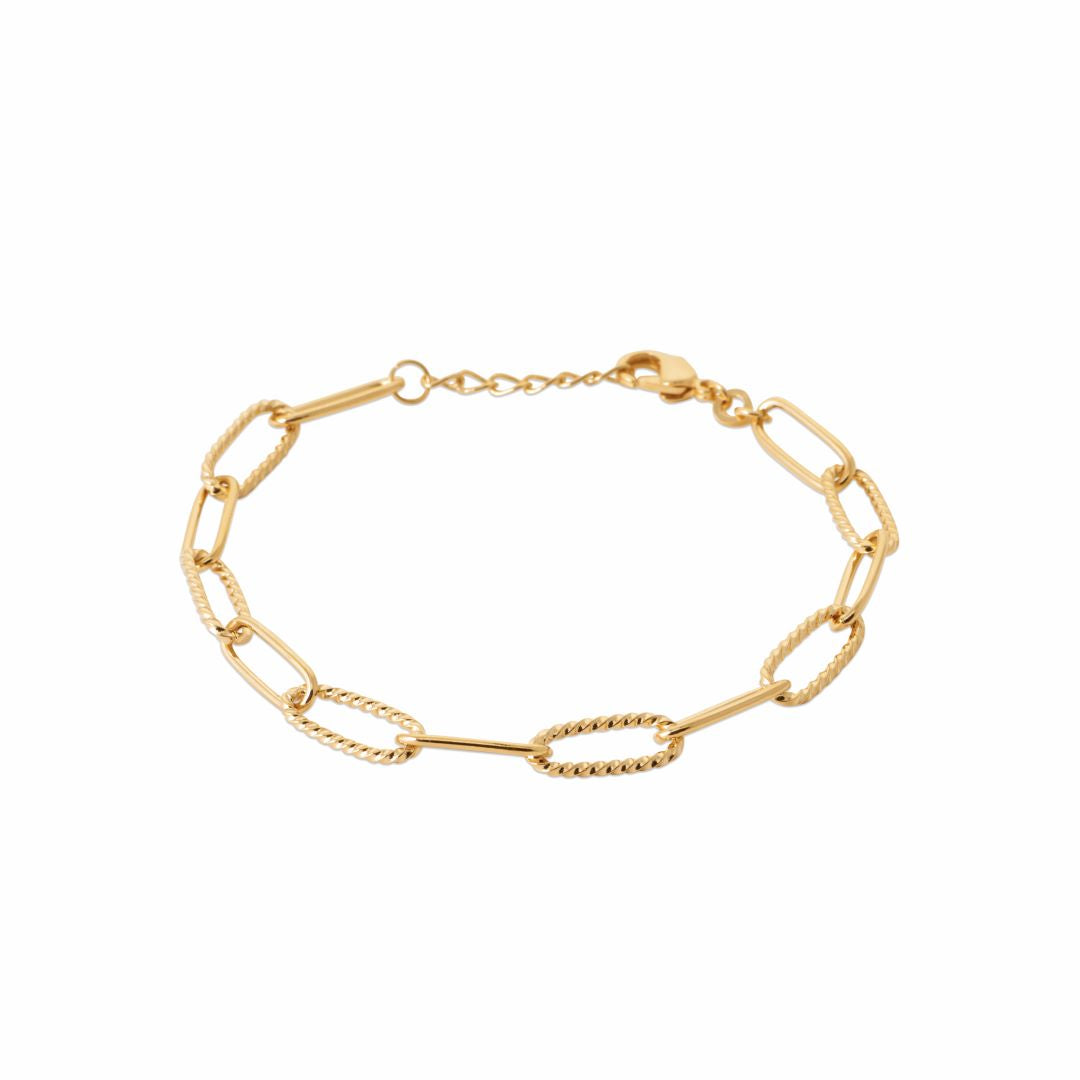 18ct Yellow Gold Plated Link Bracelet