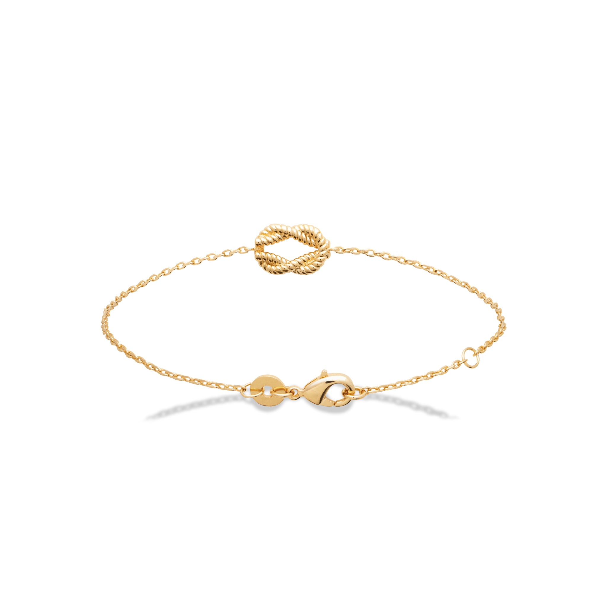 18ct Yellow Gold Plated Knot Bracelet