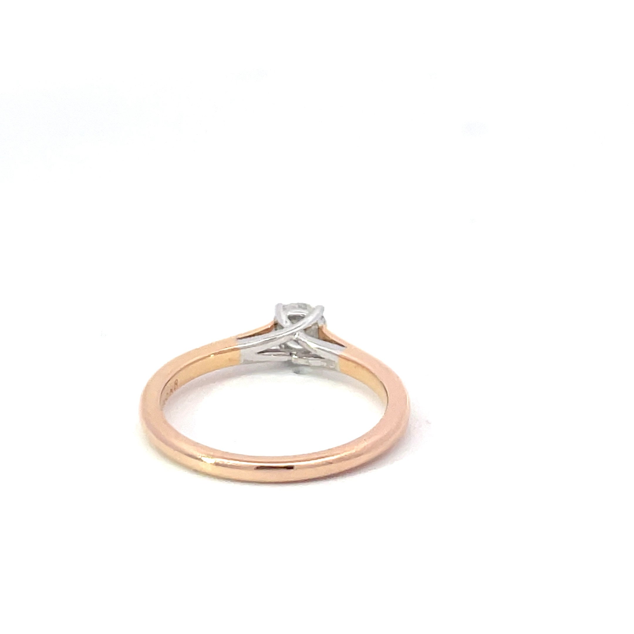 18ct Rose Gold Round Brilliant Passion8 Diamond Solitaire Ring