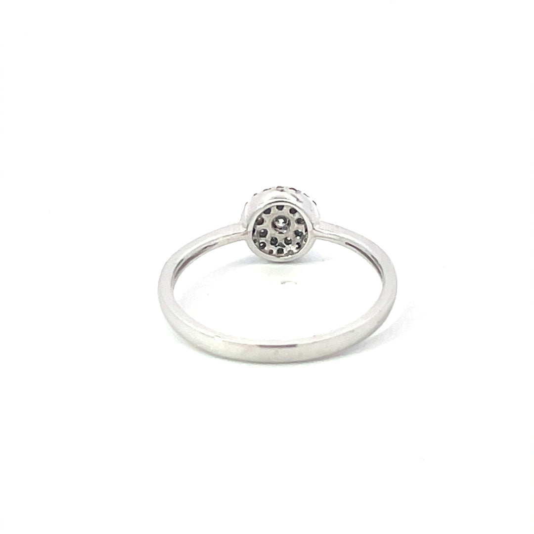 9ct White Gold Imperial Diamond Cluster Ring