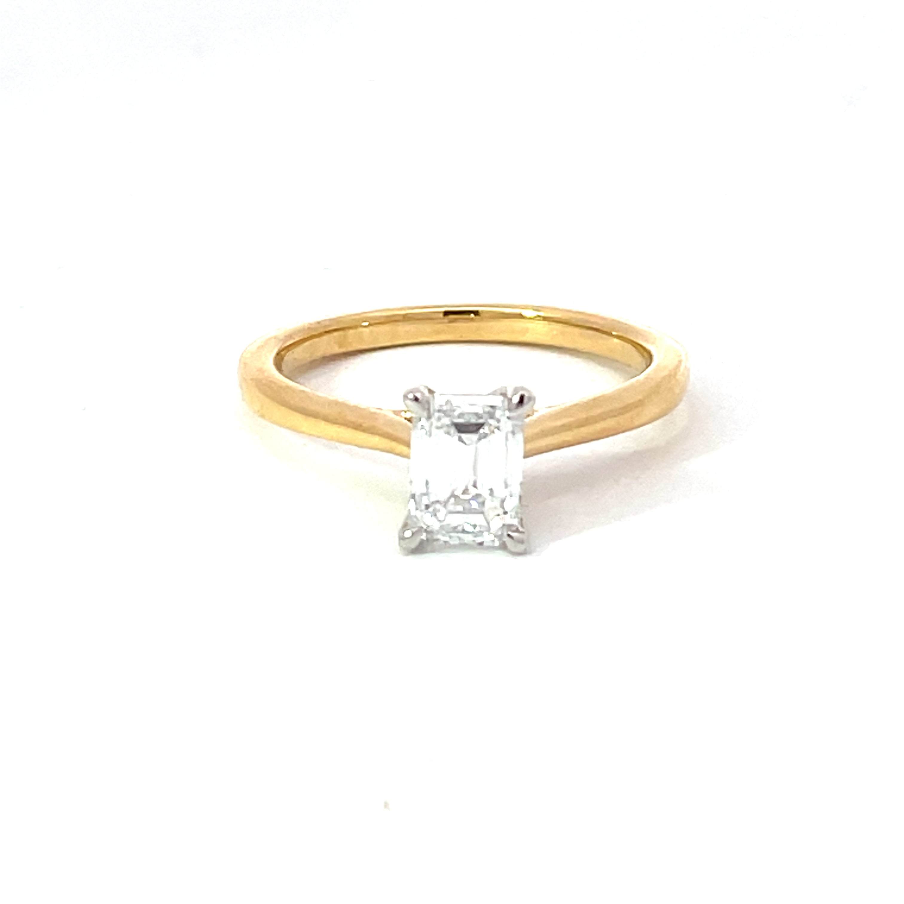 18ct Yellow Gold Lab Grown Diamond Ring