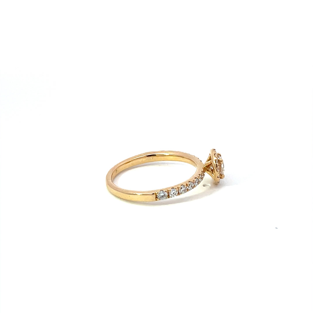 9ct Yellow Gold Lab Grown Diamond Ring