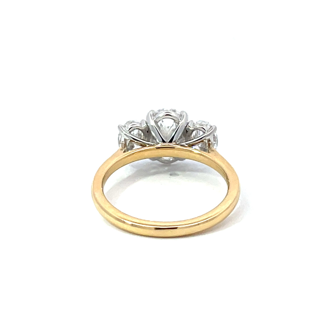 18ct Yellow Gold Lab Grown Diamond Ring