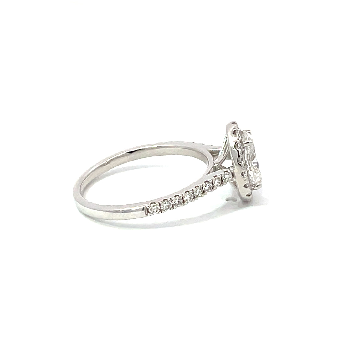 18ct White Gold Lab Grown Diamond Ring