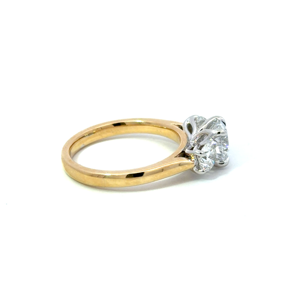9ct Yellow Gold Lab Grown Diamond Ring