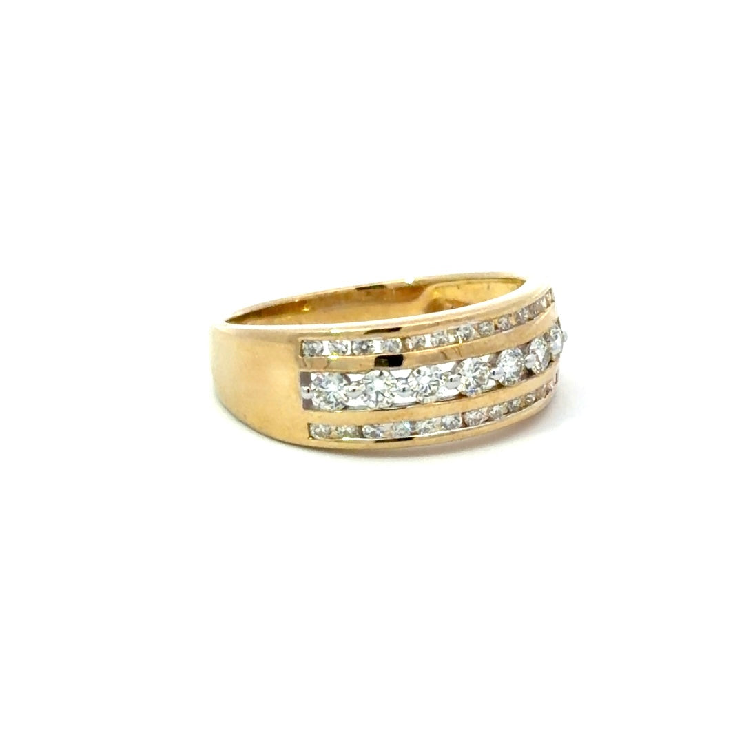 9ct Yellow Gold Diamond Ring