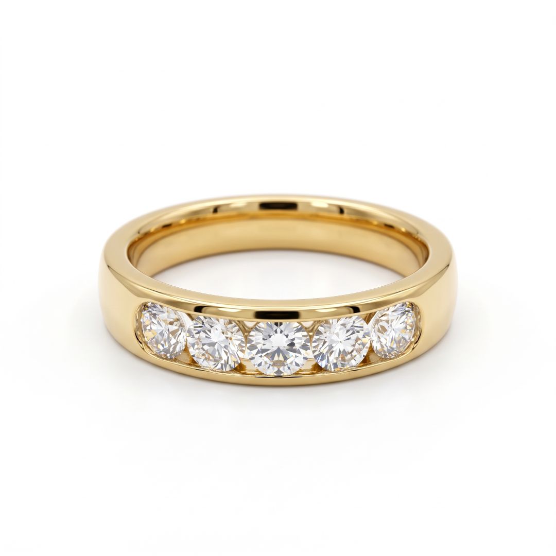 9ct Yellow Gold Diamond Ring