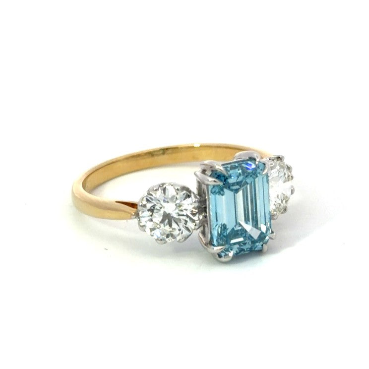 9ct Yellow Gold Lab Grown Diamond Ring