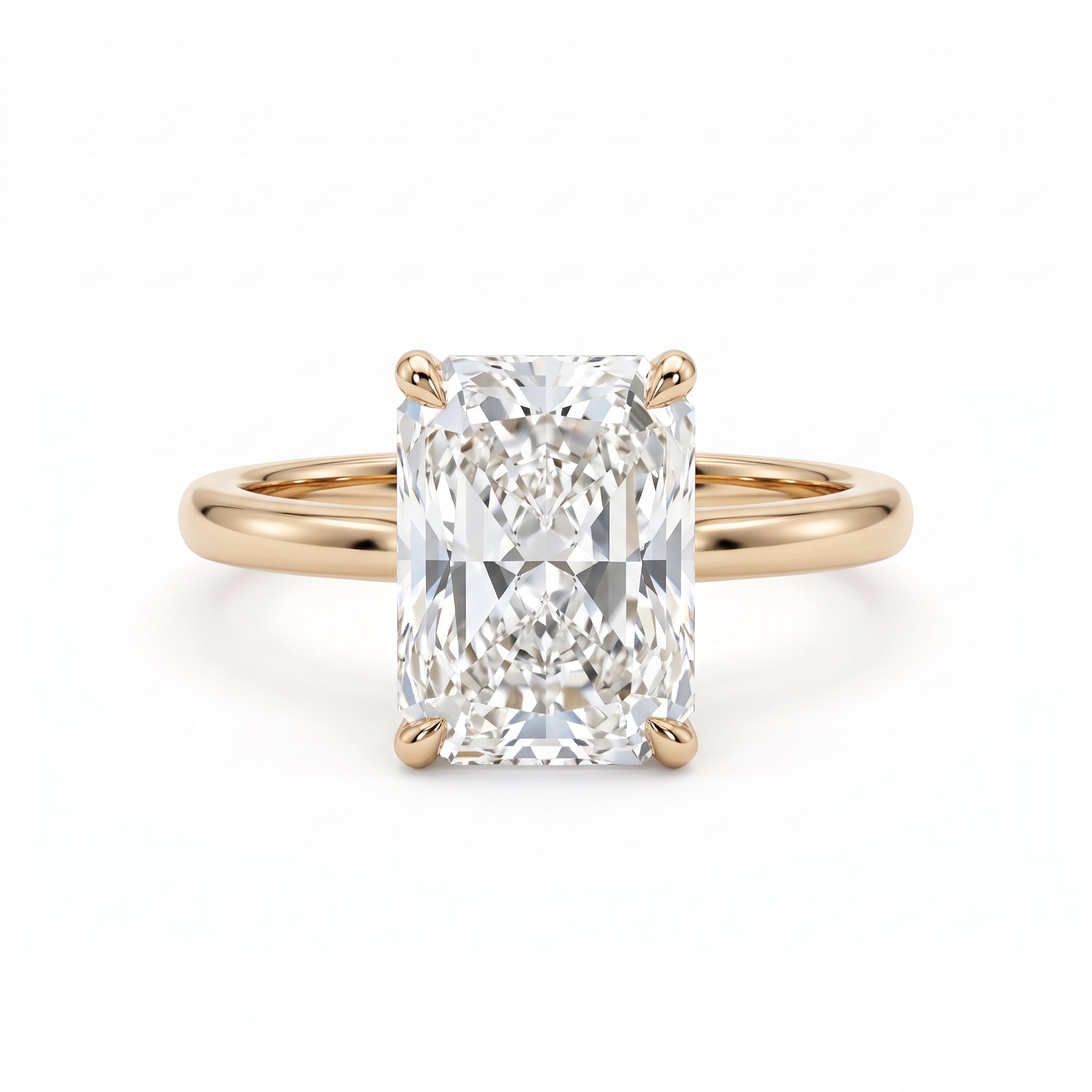 9ct Yellow Gold Lab Diamond Ring