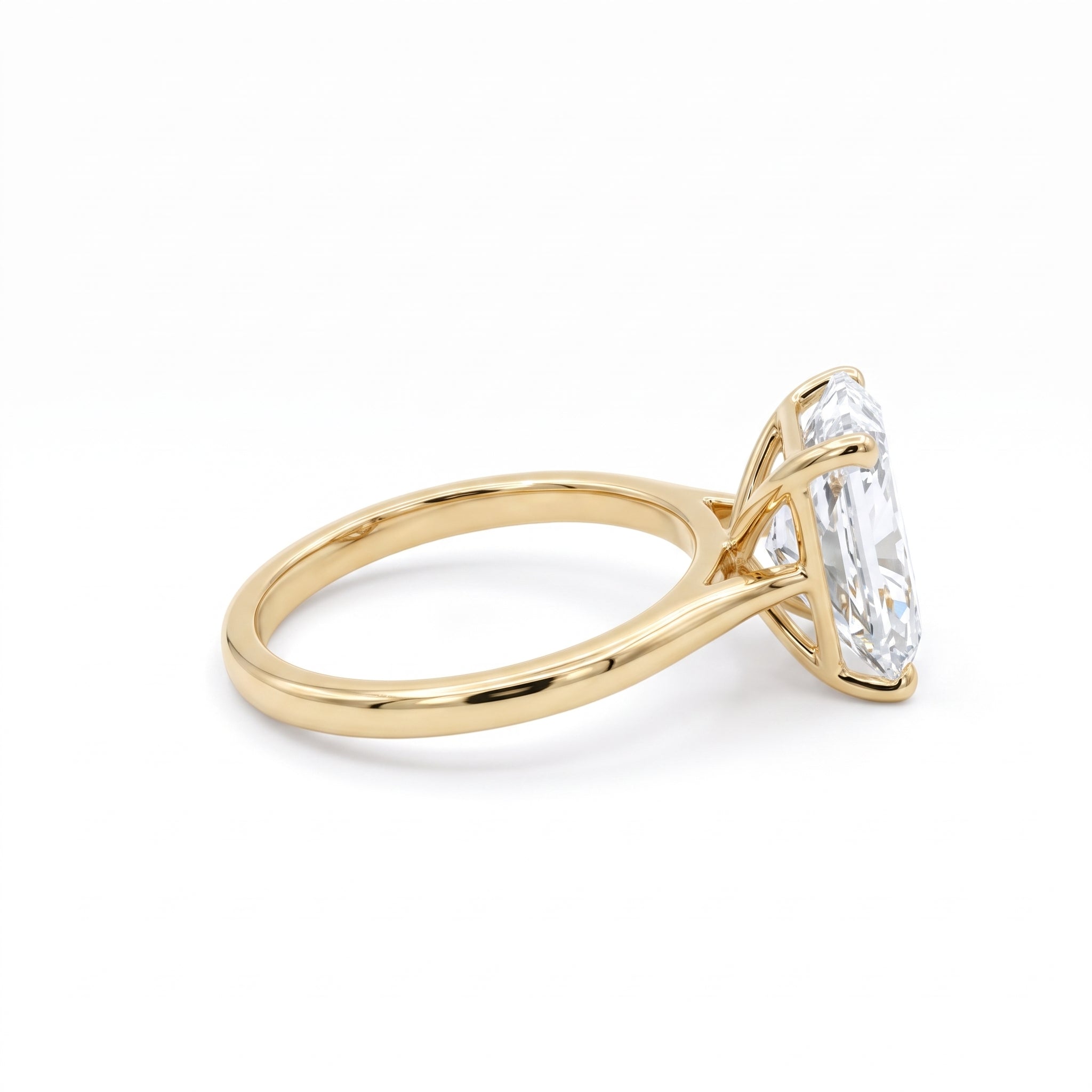 9ct Yellow Gold Lab Diamond Ring