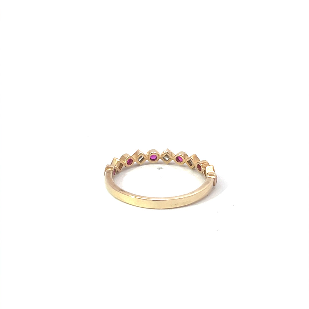 9ct Yellow Gold Ruby Ring