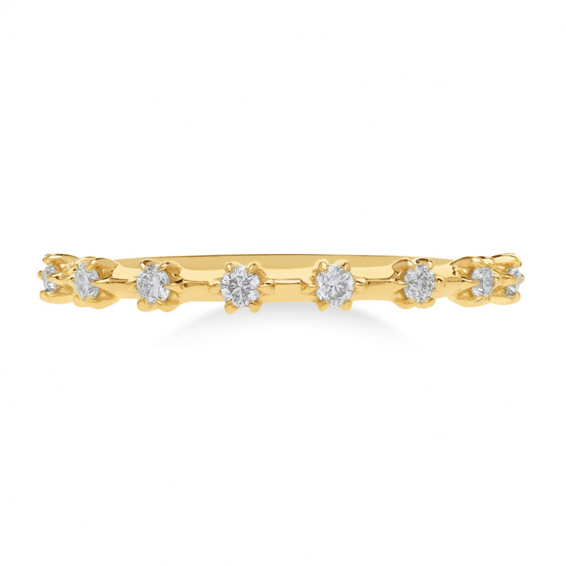 9ct Yellow Gold Diamond Ring