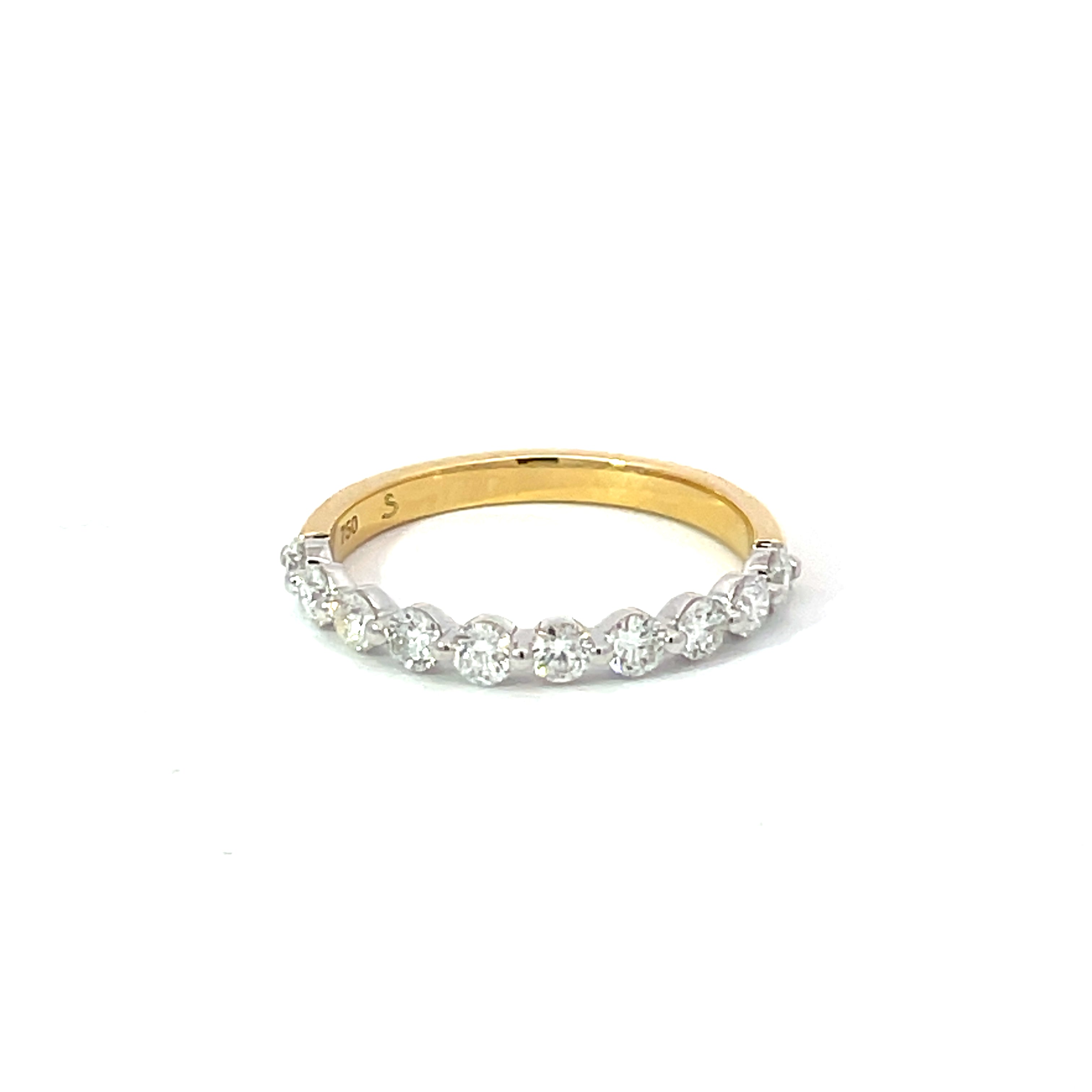 18ct Yellow & White Gold Diamond Ring