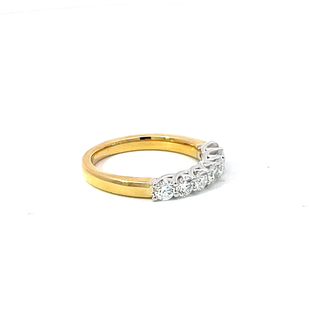 18ct Yellow/White Gold Lab Grown Diamond ring