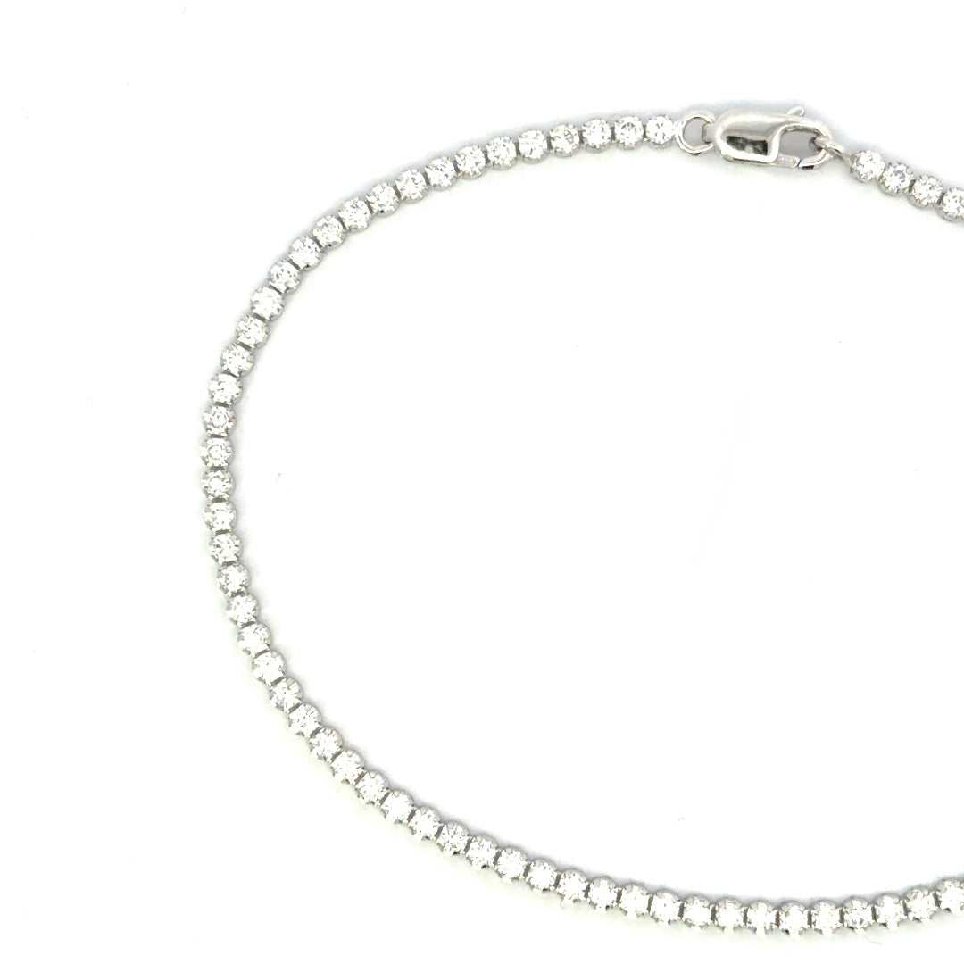 10ct White Gold Lab Diamond Bracelet