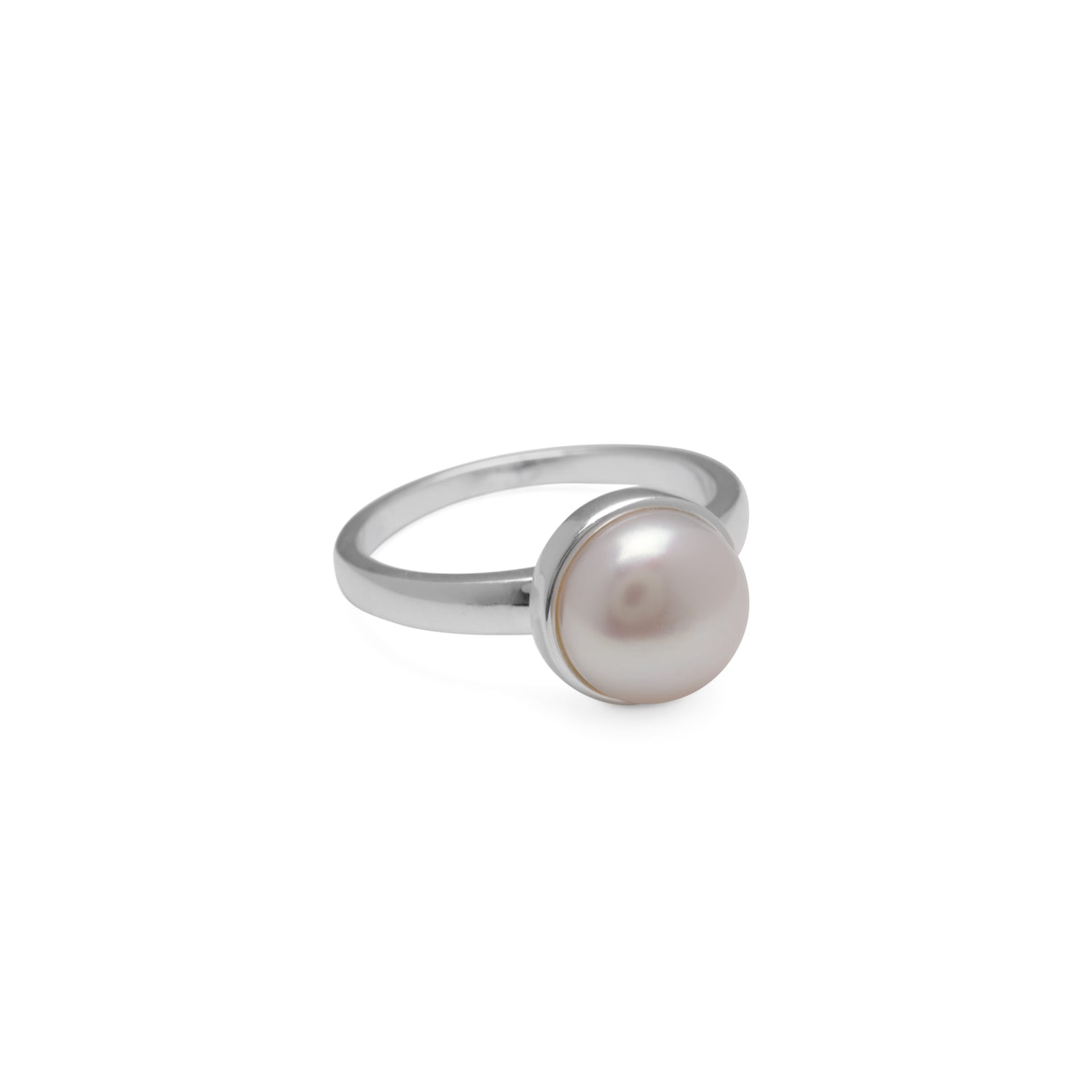Vontreskow Sterling Silver Pearl Ring