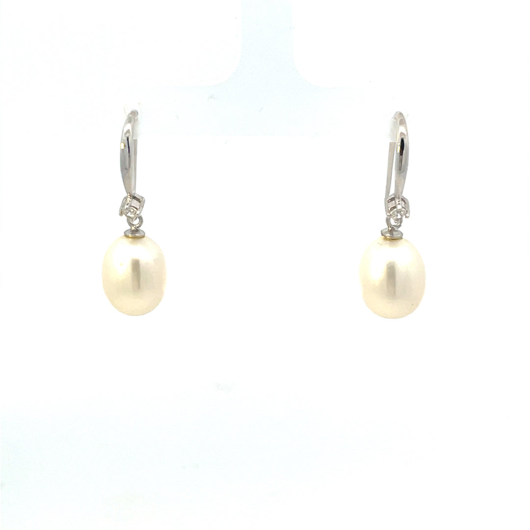 Sterling Silver Pearl Drop Earrings