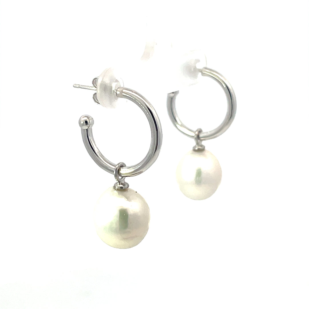 Sterling Silver Pearl Drop Earrings