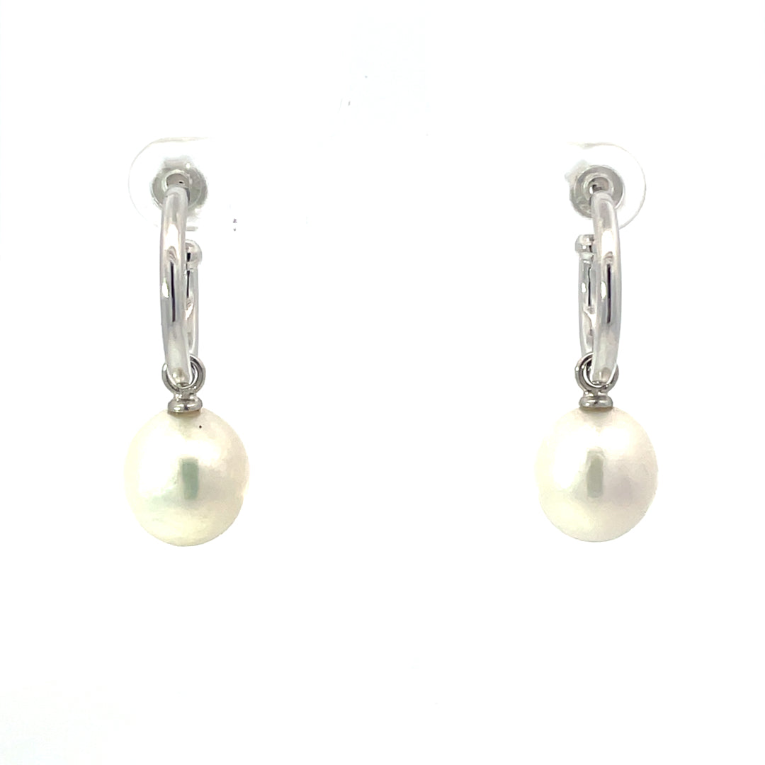 Sterling Silver Pearl Drop Earrings