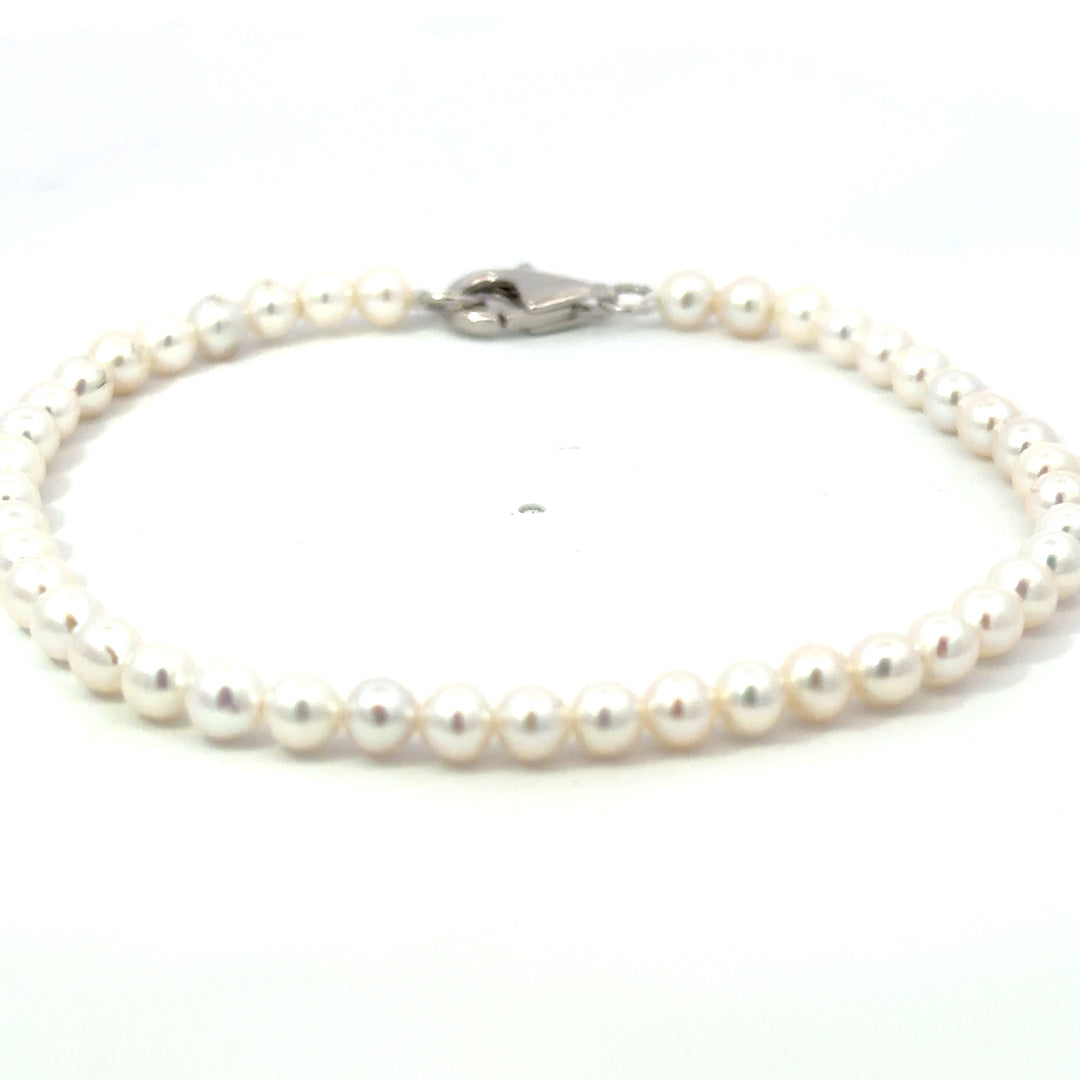 Sterling Silver Pearl Bracelet