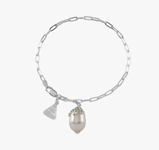 Vontreskow Sterling Silver Pearl Bracelet