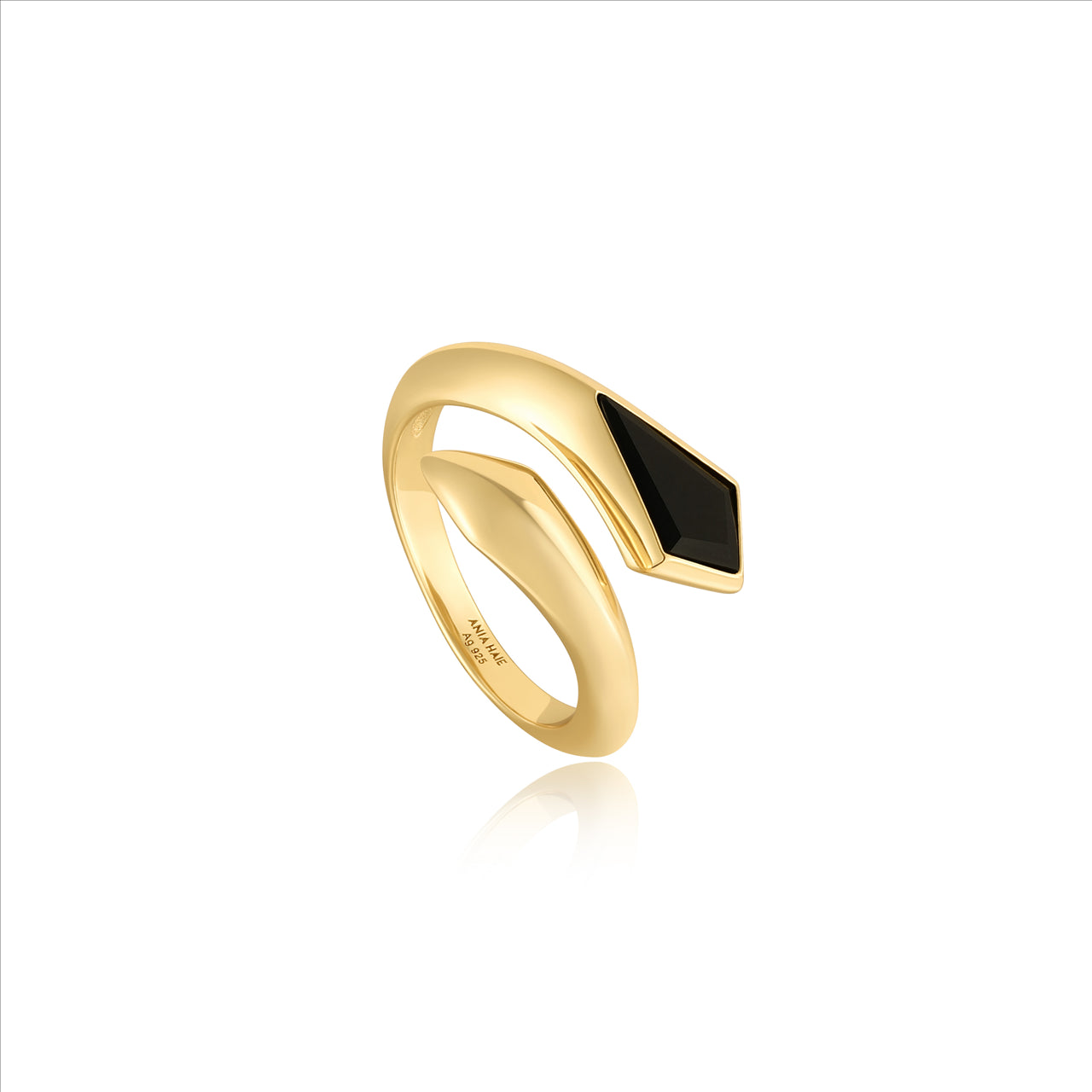 Ania Haie Polished Punk Agate Ring