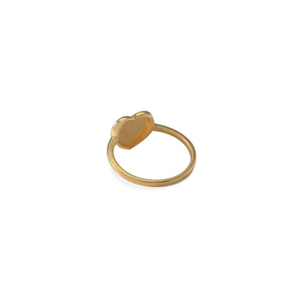 Vontreskow Yellow Gold Plated Heart Ring