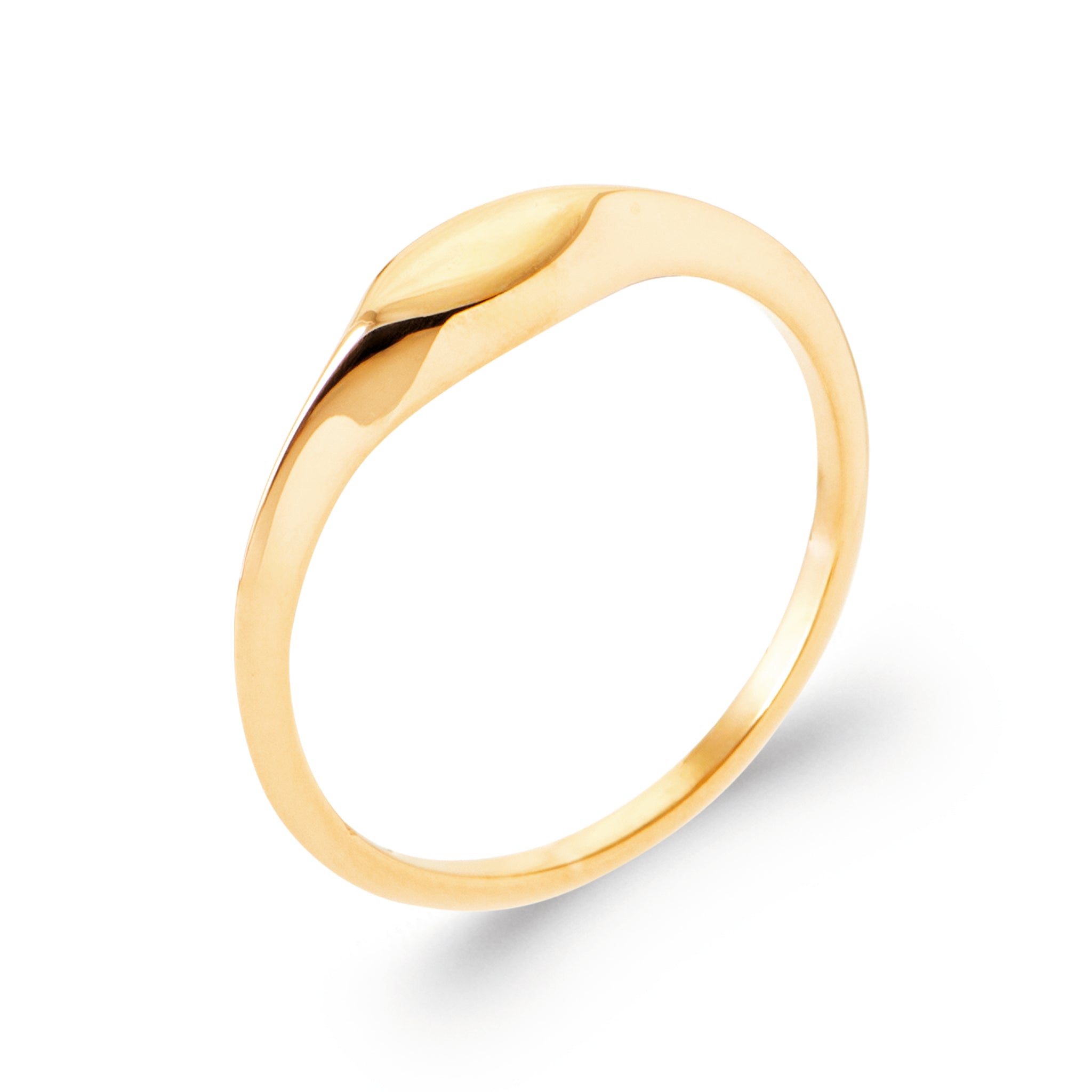18ct Yellow Gold Plated Stacker Ring