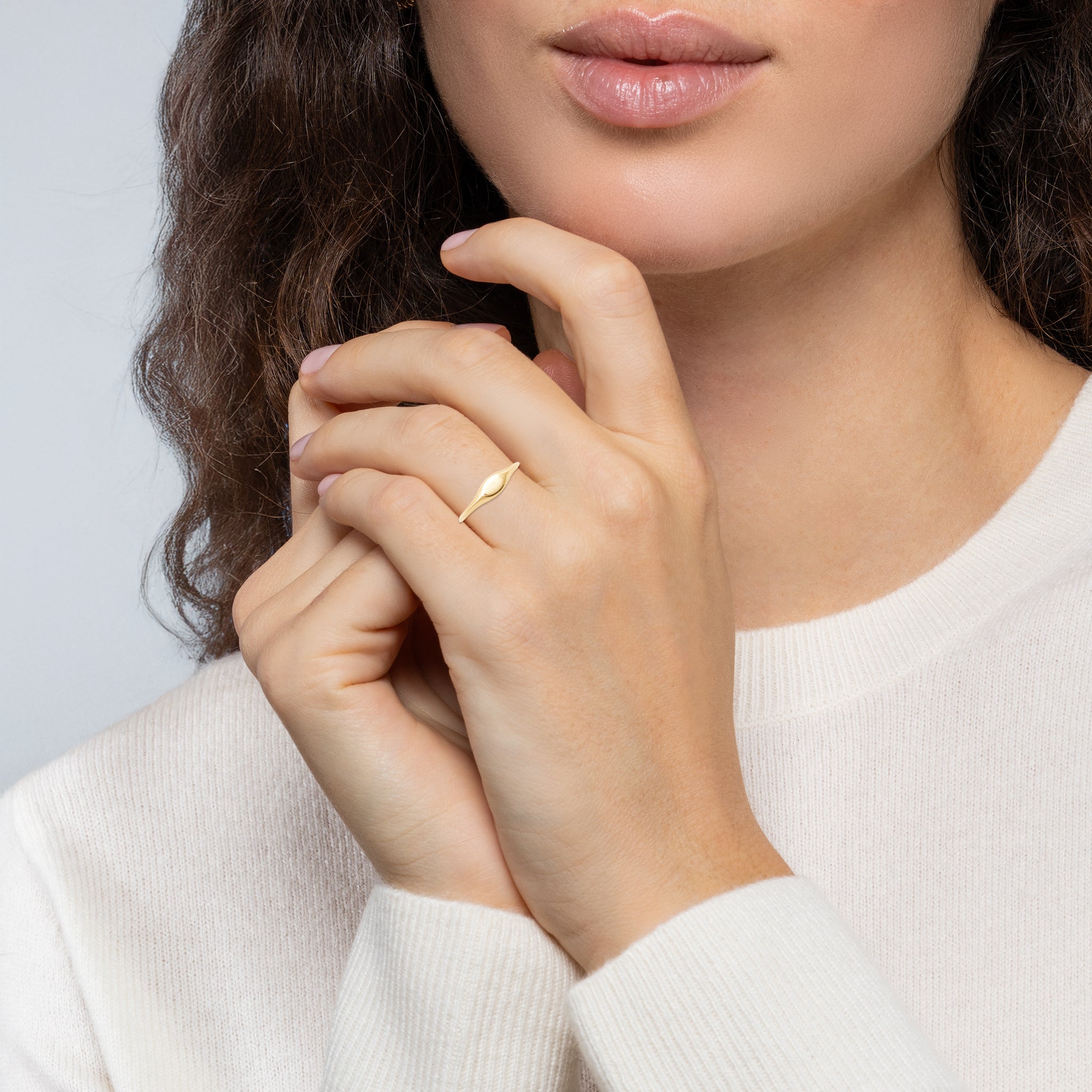 18ct Yellow Gold Plated Stacker Ring