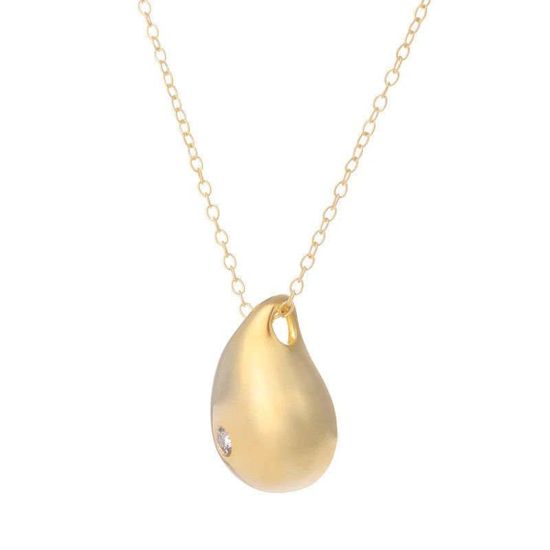 Yellow Gold Plated Diamond Necklace