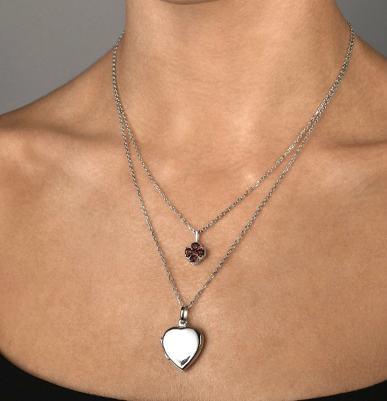 Vontreskow Sterling Silver Heart Locket