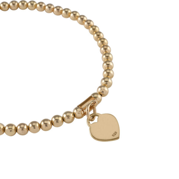Vontreskow Yellow Gold Filled Heart Bracelet