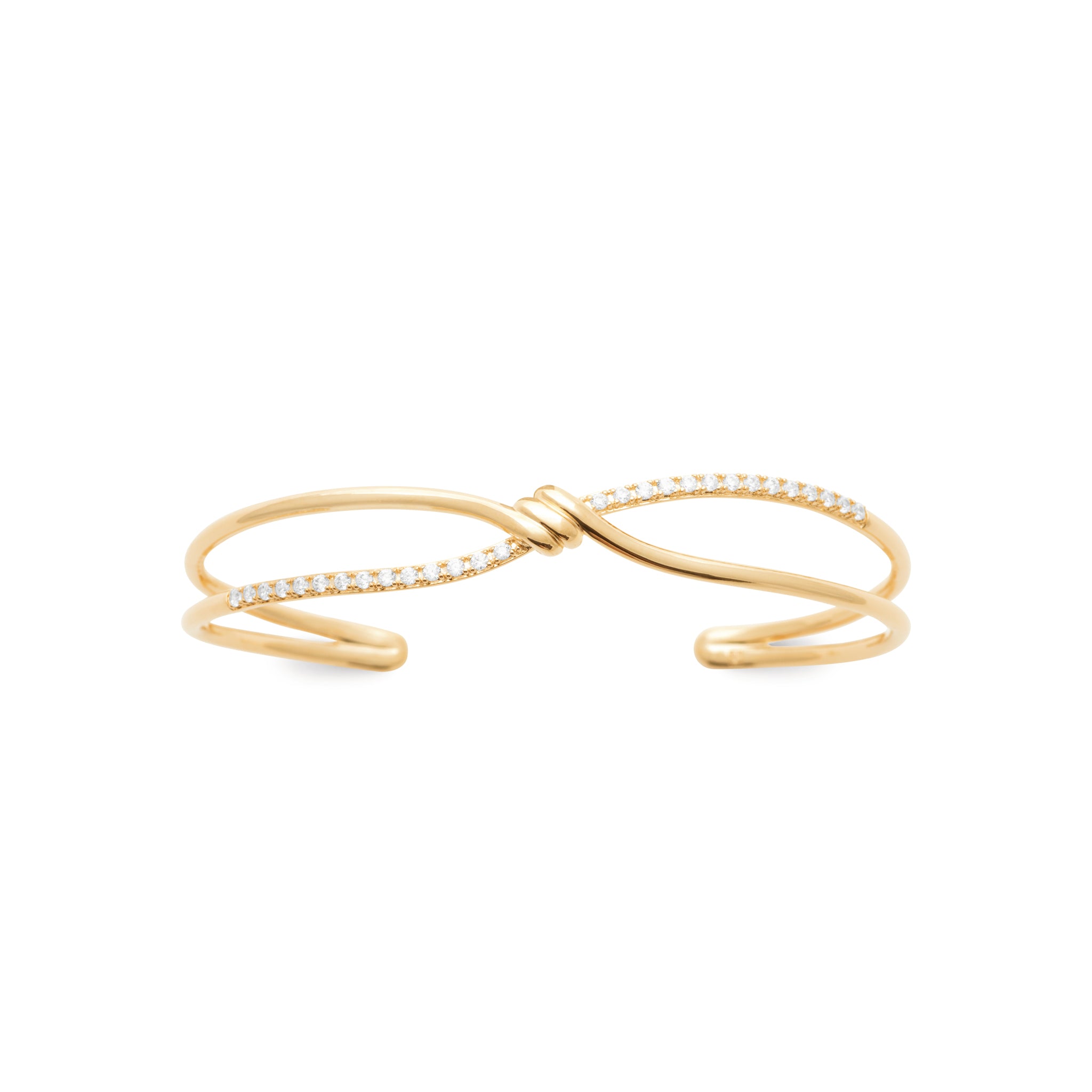 18ct Yellow Gold Plated Cuff Bangle