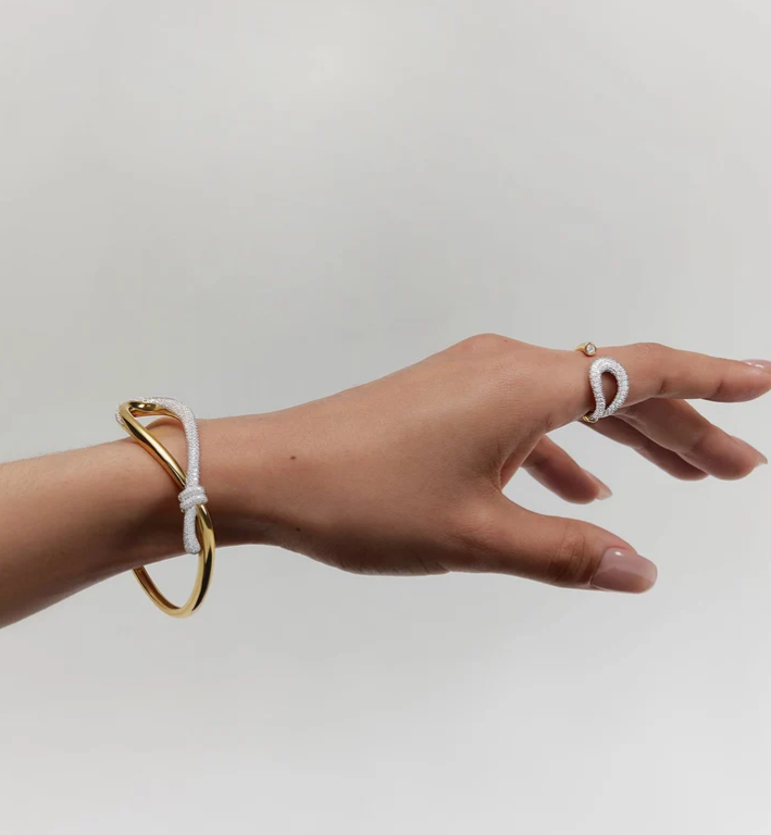 Ania Haie Swan Lake Cuff Bangle