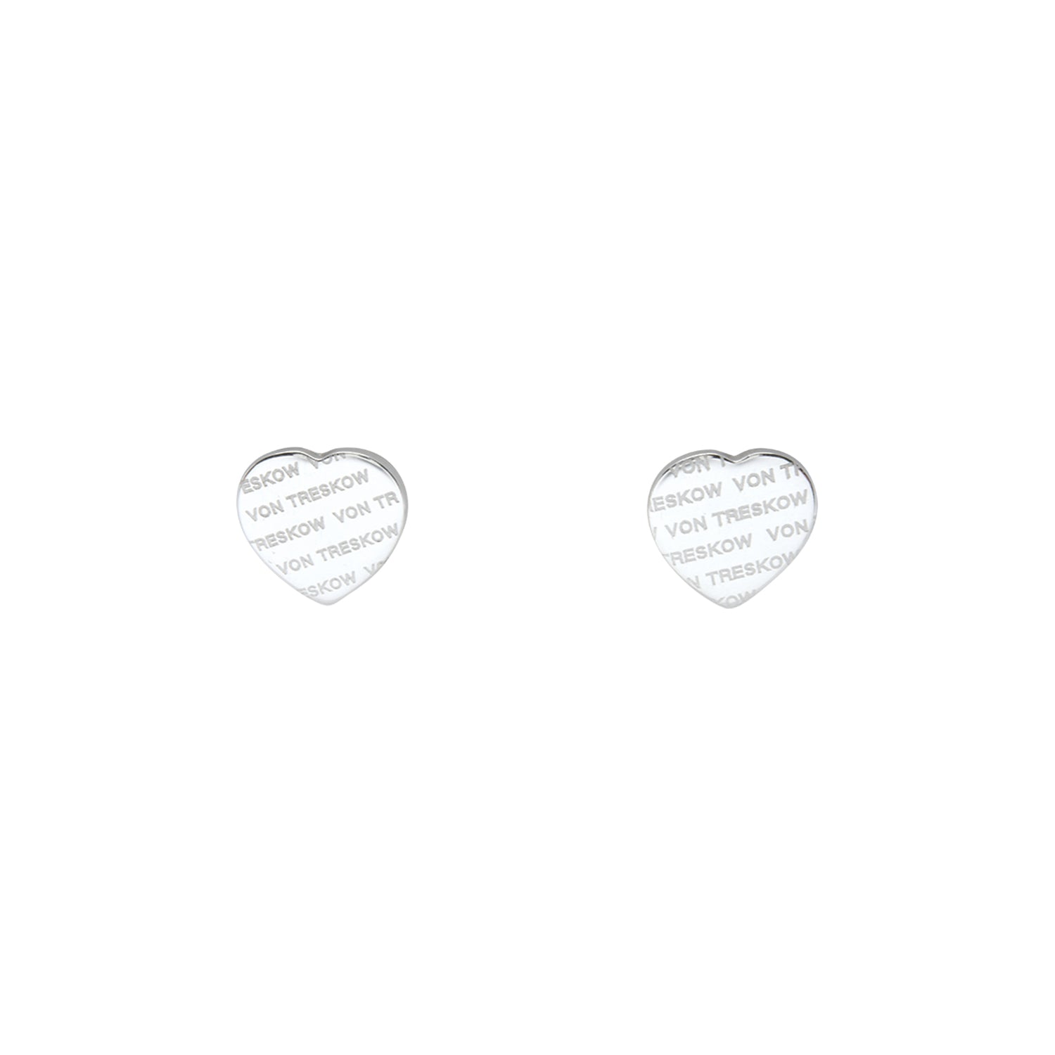 Von Treskow Sterling Silver Heart Studs