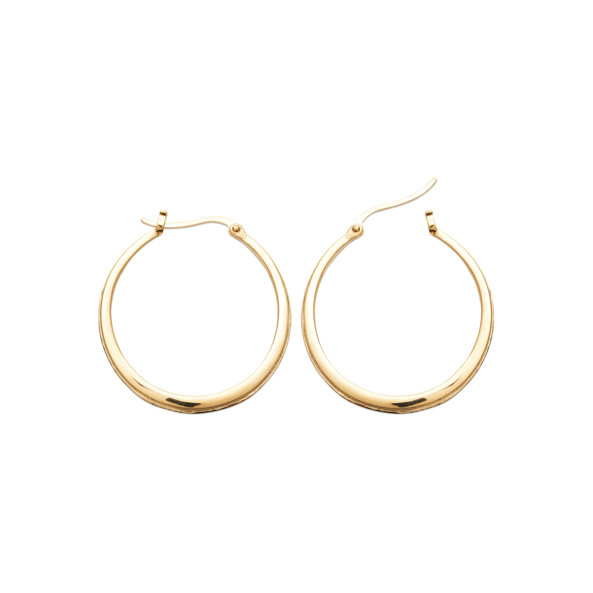 18ct Yellow Gold Plated Hoop Earrings