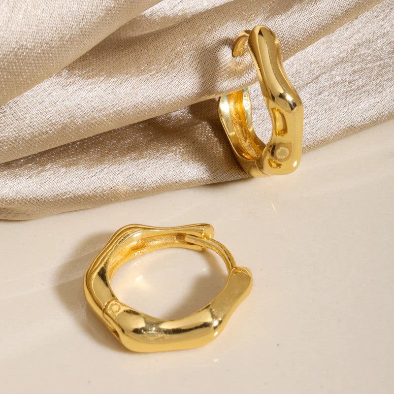 Yellow Gold Plated Huggies