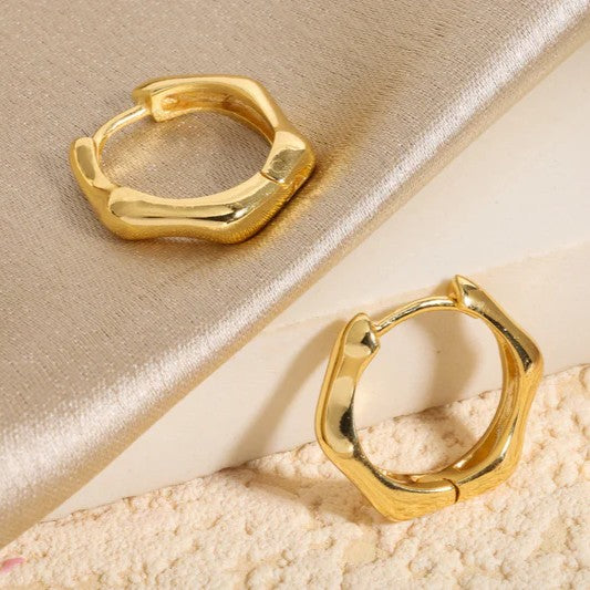 Yellow Gold Plated Huggies