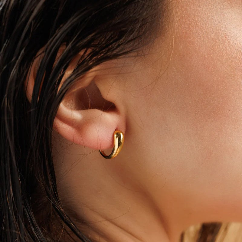 Yellow Gold Plated Earrings