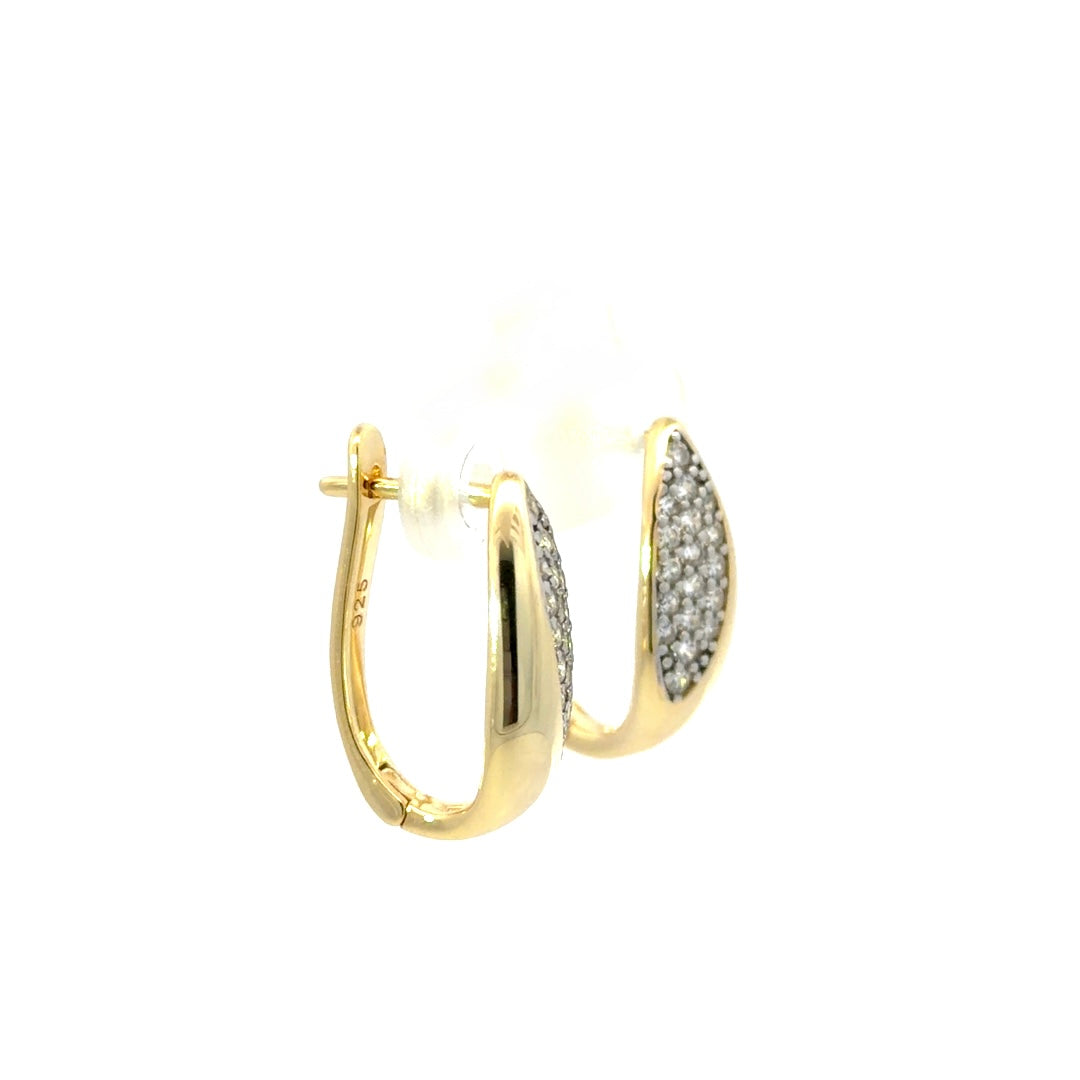 Sterling Silver GP Hoops