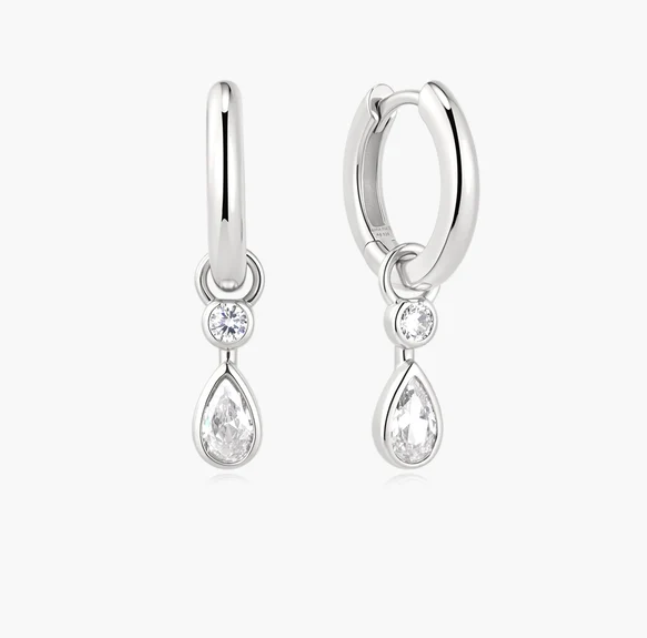 Ania Haie Wanderer CZ Huggies Earrings