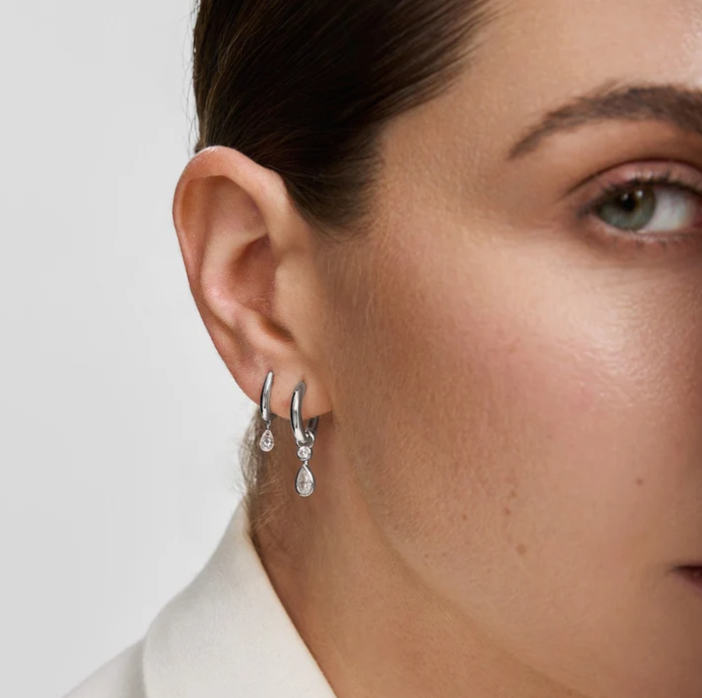 Ania Haie Wanderer CZ Huggies Earrings