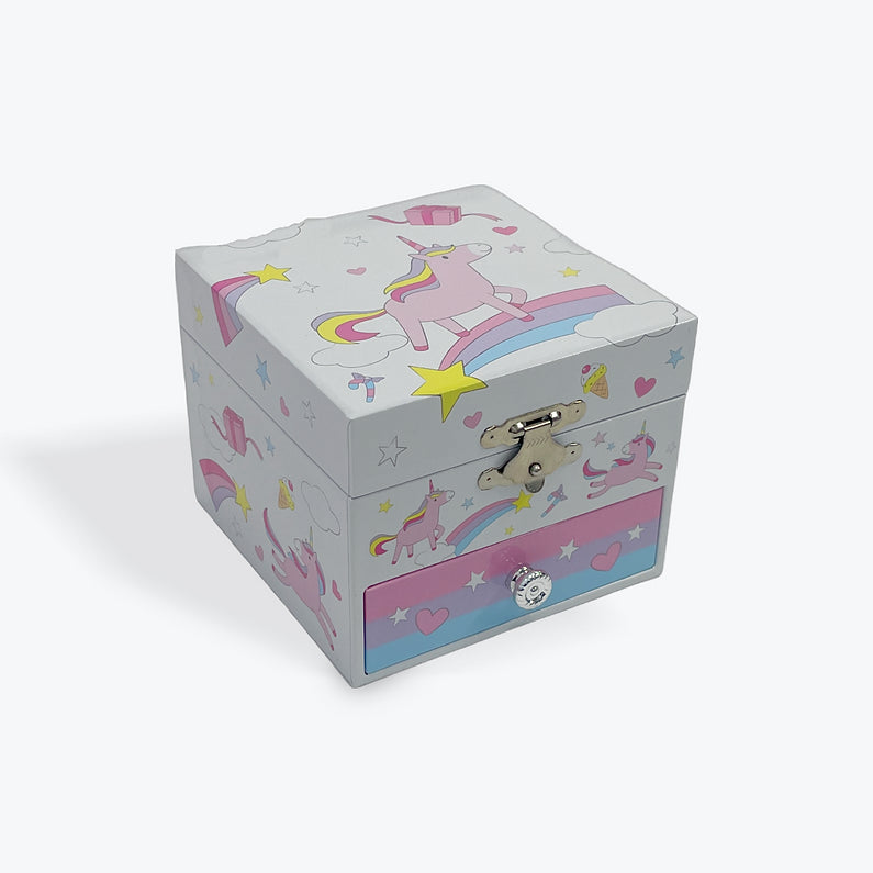 Unicorn Rainbow Musical Jewel Box