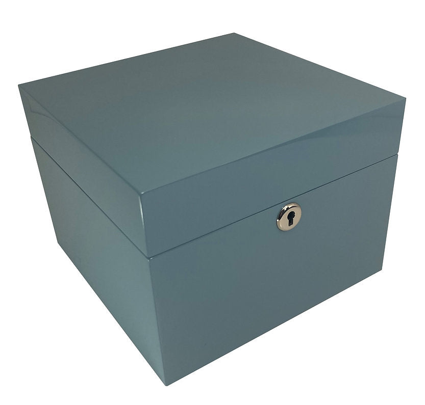 Blue Wooden Jewellery Box