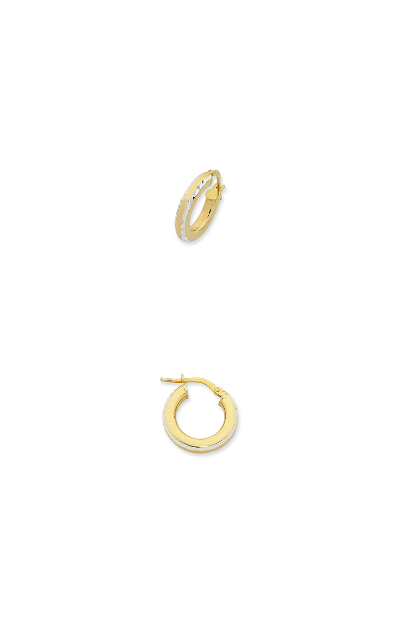 Petite Kennedy Hoops Earrings Guld